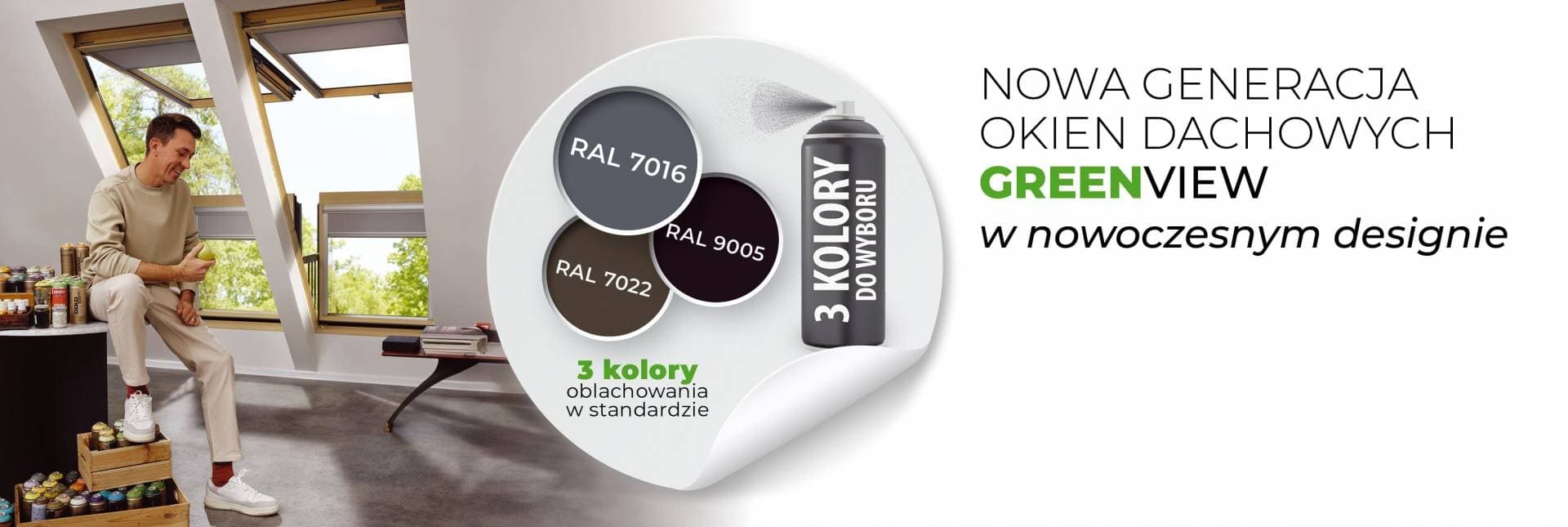 Okna dachowe FAKRO GREENVIEW