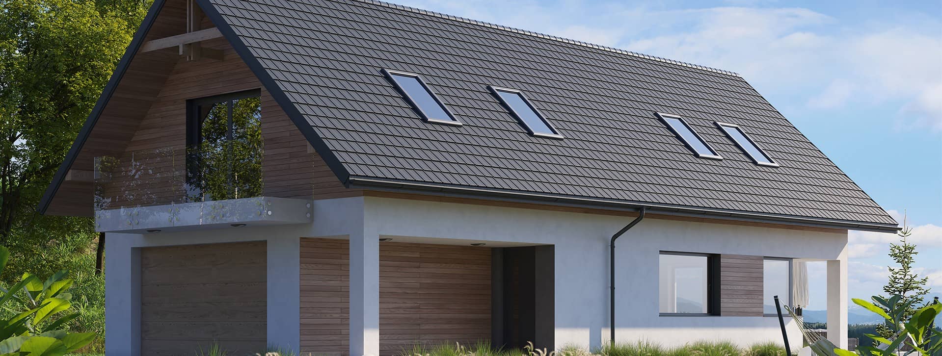 P艂aska blachodach贸wka modu艂owa Como